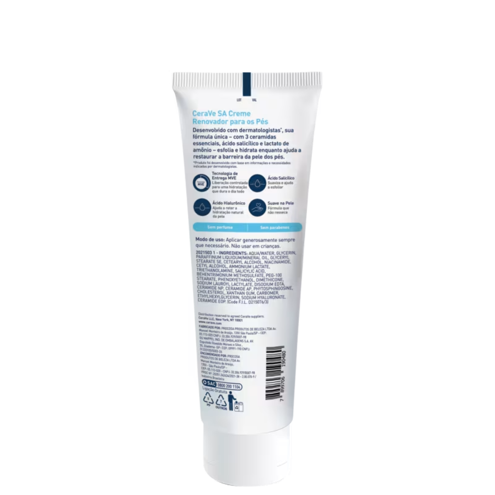 SA Renovador - Creme para os Pés 88g - CeraVe