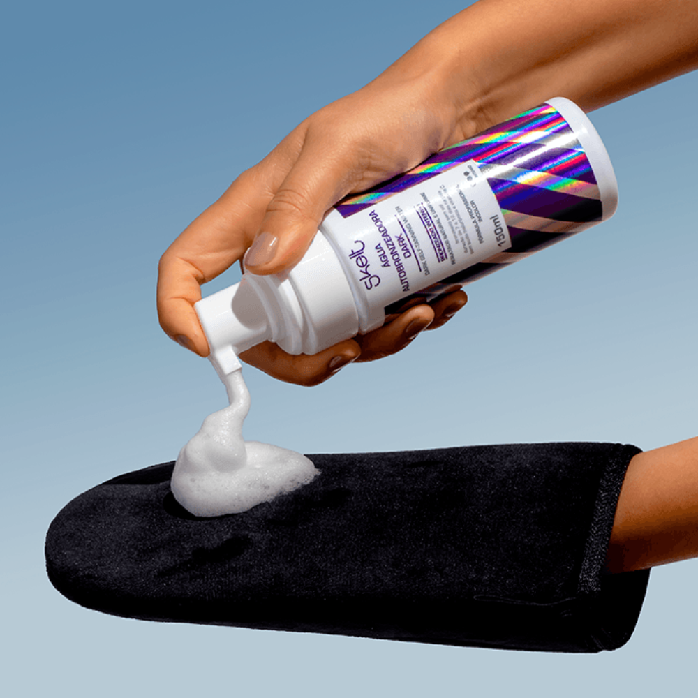 Água Autobronzeadora Dark 150ml - Skelt