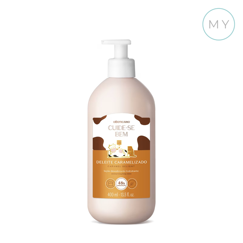 Combo Cuide-se Bem Deleite Caramelizado: Body Splash 200ml + Loção Corporal 400ml - Boticário
