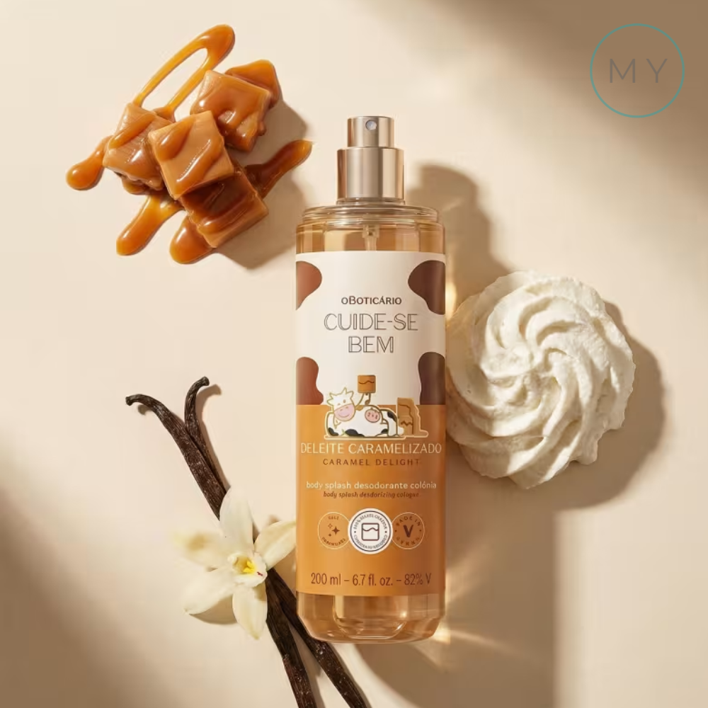 Combo Cuide-se Bem Deleite Caramelizado: Body Splash 200ml + Loção Corporal 400ml - Boticário