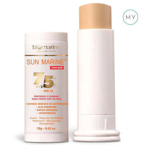 Protetor Solar Bastão com Cor Stick Blur FPS 75 18g - Biomarine
